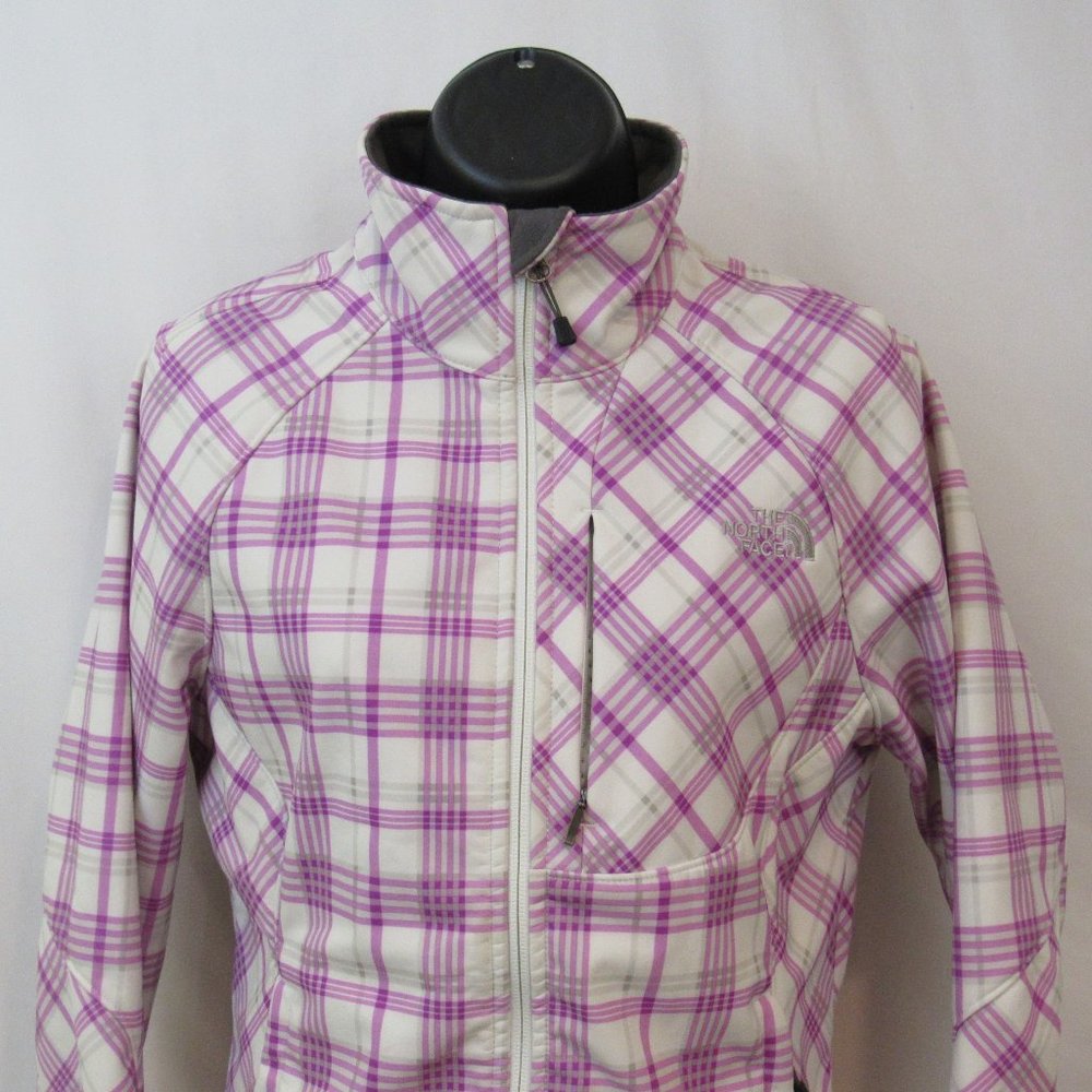 The North Face Lavender Plaid Apex Bionic Softshell Jacket / Womens Size Medium